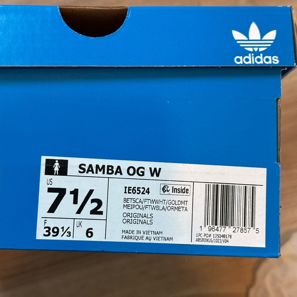 Adidas originals Samba Og red size 7.5 - Picture 8 of 10